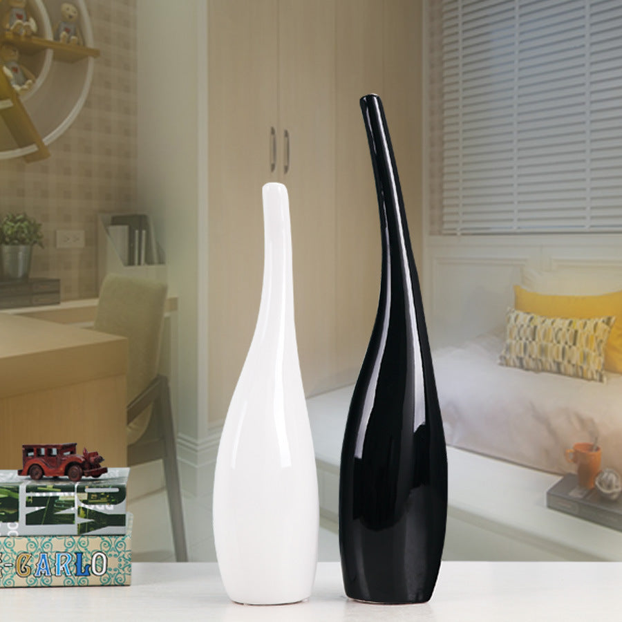 Gold Plated Ceramic Vase for Interior Decoration