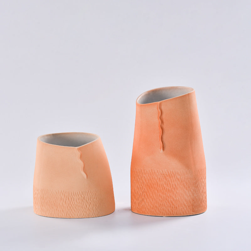 Simple Ceramic Vase for Indoor Flower Decoration