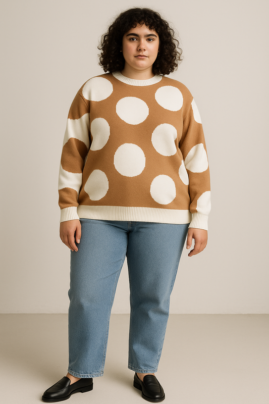 Contrast Color Sweater