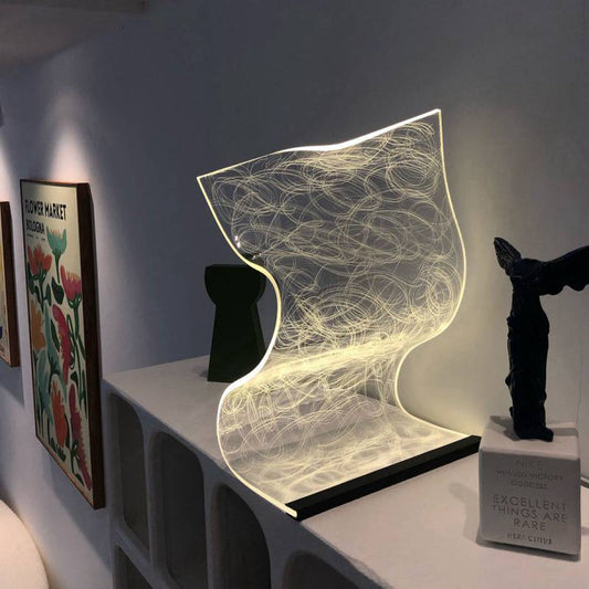 Compact Bedside Lamp for Bedroom Interior Decoration