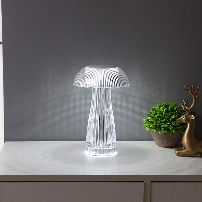 Crystal Style Jellyfish Table Lamp for Decorative Interiors
