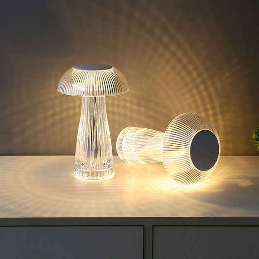 Crystal Style Jellyfish Table Lamp for Decorative Interiors