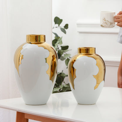 Household Ceramic Vase Set for Decorative Interiors