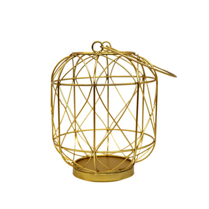 Metal Cage Candle Holder for Interior Decoration