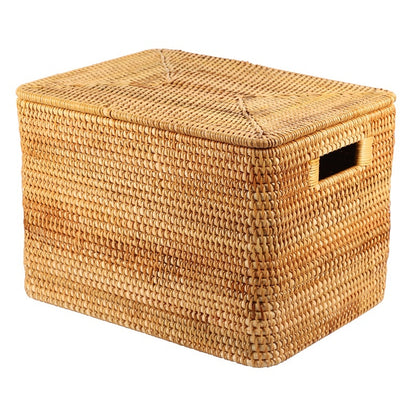Rattan Storage Basket for Decorative Interior Organization