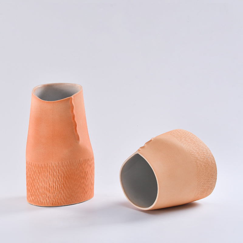 Simple Ceramic Vase for Indoor Flower Decoration
